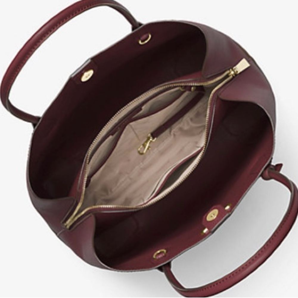 Michael Kors Mercer Gallery Satchel • Large • Reinforced Corners • Center Zip • - Picture 4 of 15